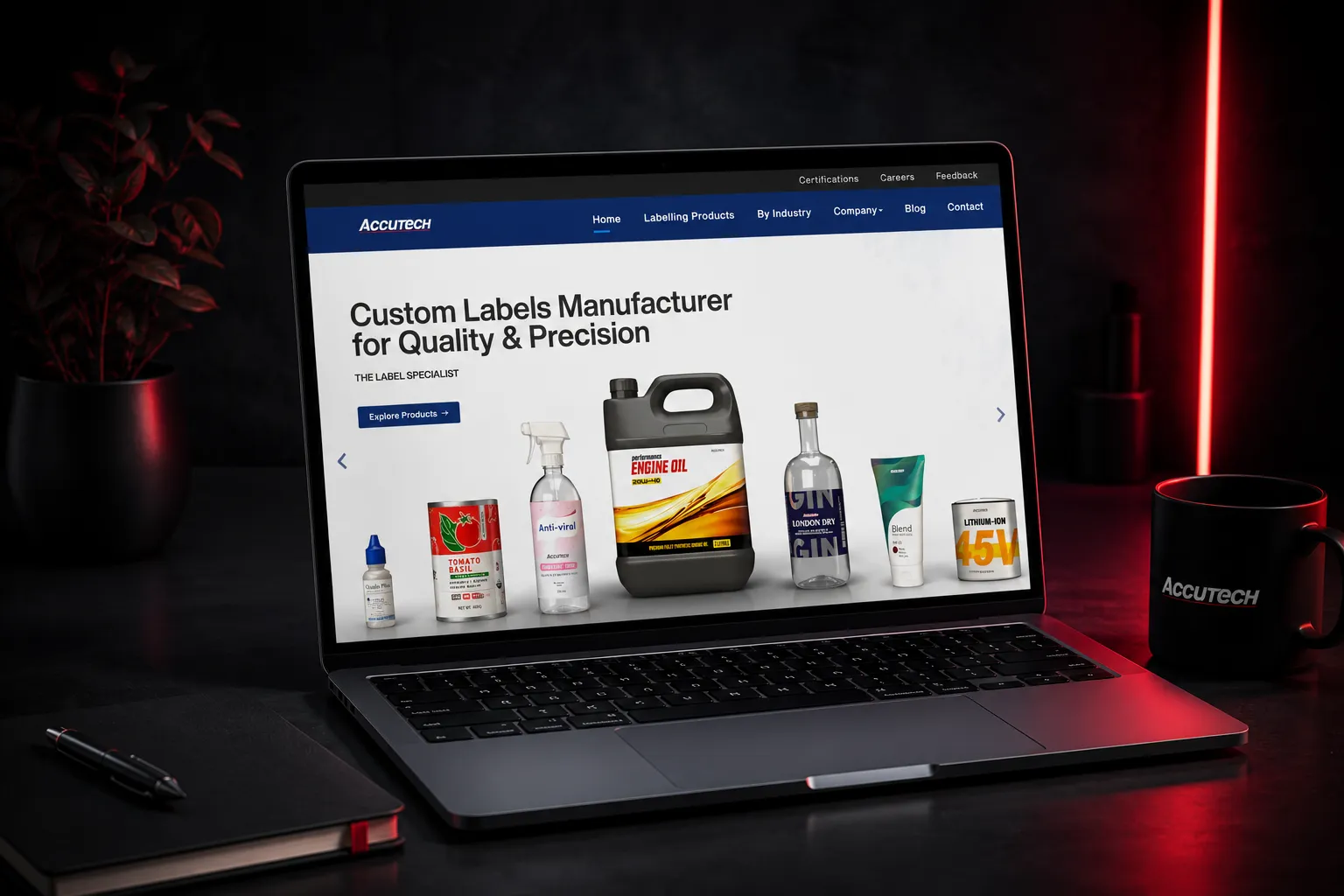 Accutech Labels B2B Web Design & Digital Transformation Case Study