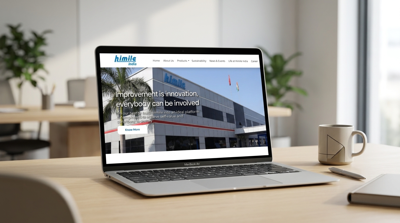 Himile India Industrial Corporate Web Design & Digital Strategy Case Study